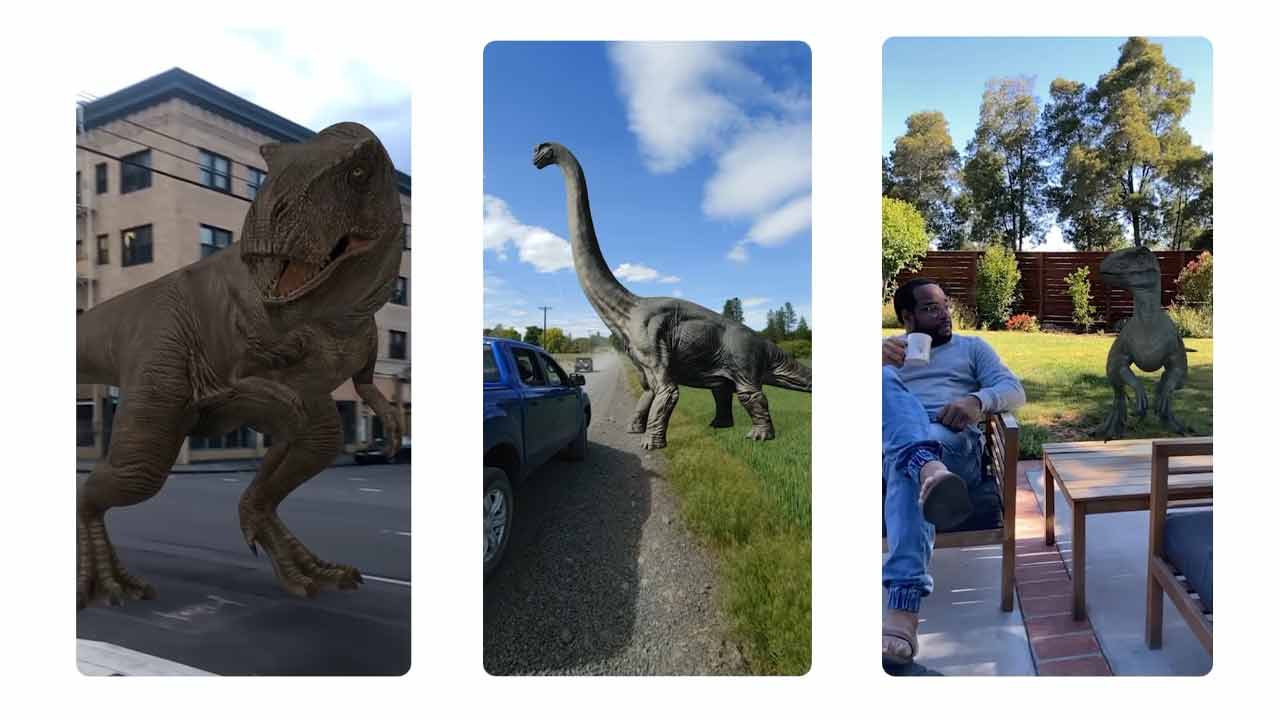 dinosauri 3d google