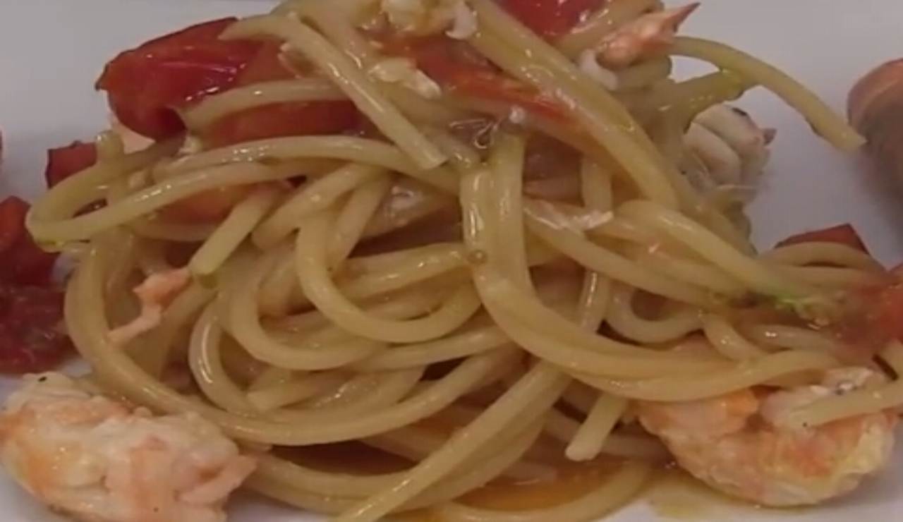 Linguine scampi ricetta