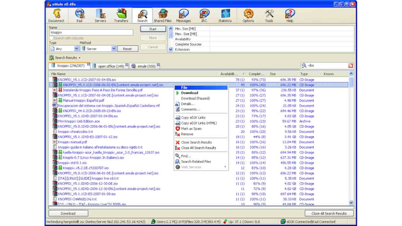 Ritorna Emule In Una Nuova Versione Beta Dopo 10 Anni