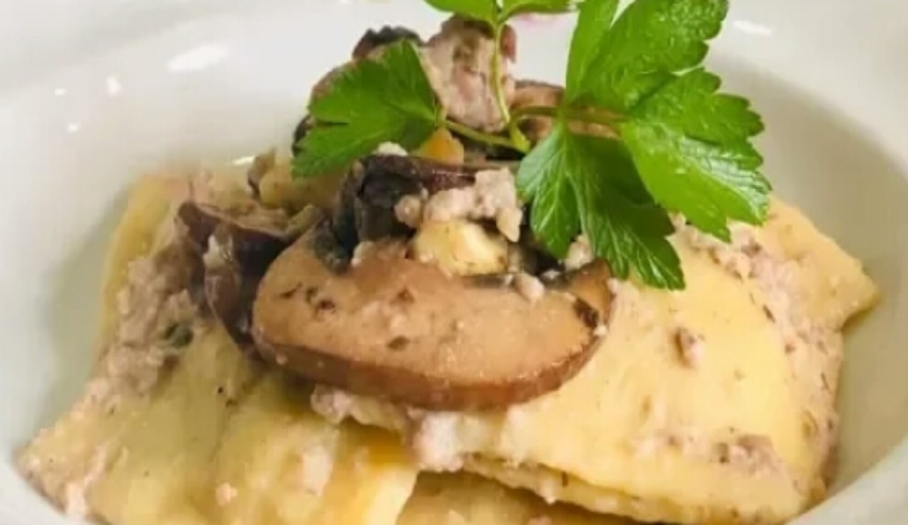 Ricetta ravioli con funghi