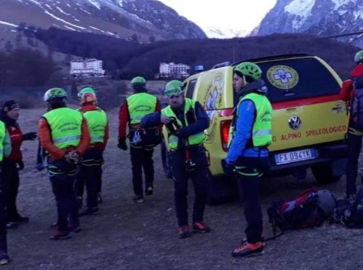 soccorso alpino in azione 