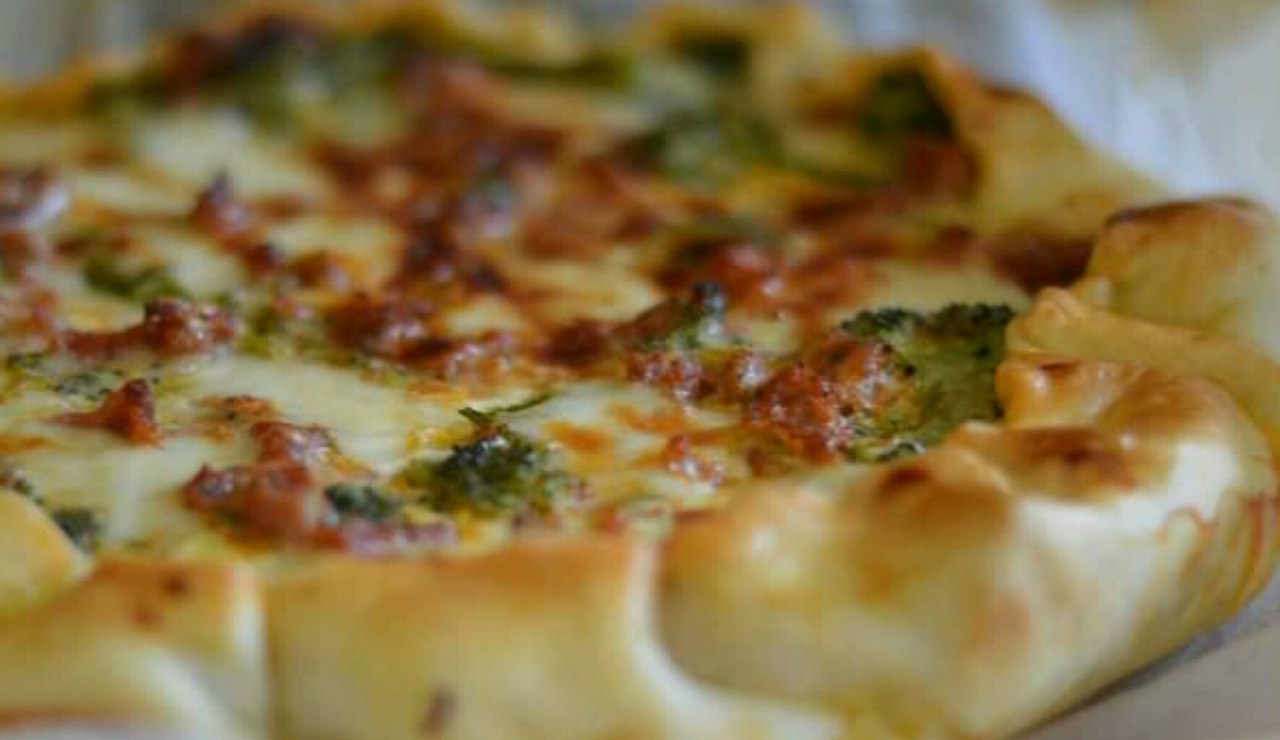 torta rustica broccoli salsiccia