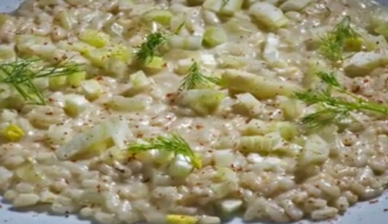 primo piatto risotto finocchi