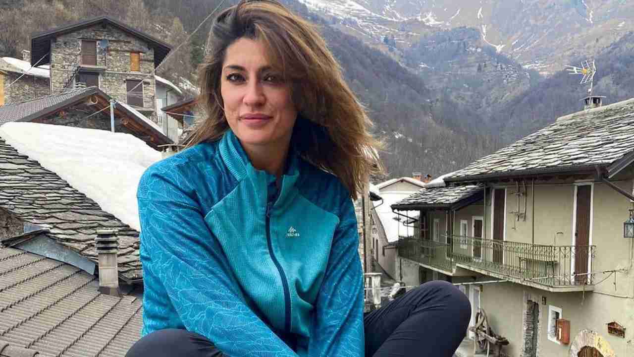 Elisa Isoardi in montagna