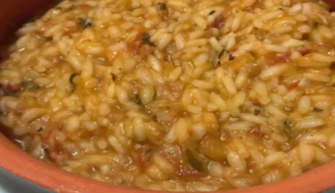 risotto con tonno e pomodorini