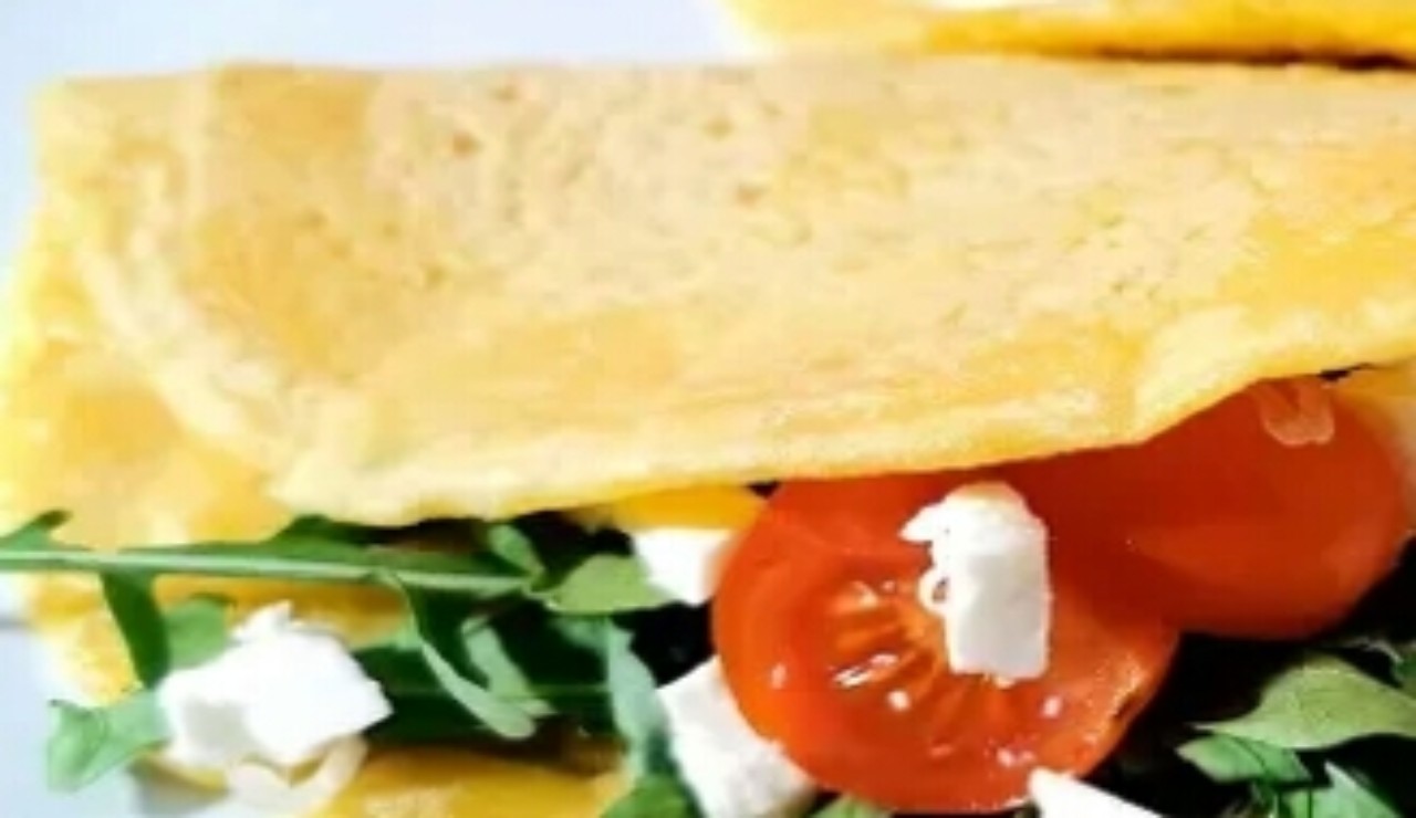 crepes farcita pomodorini rucola