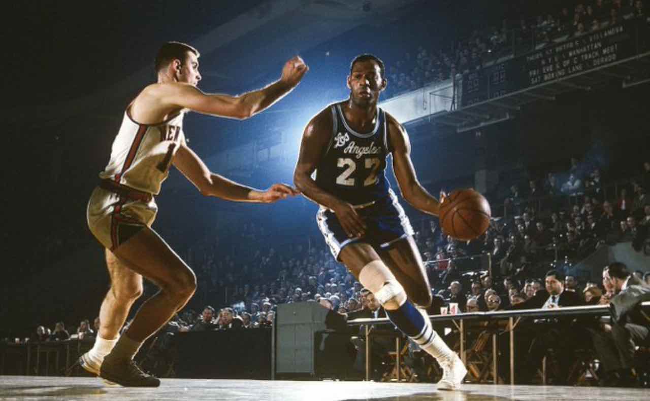 elgin Baylor in azione