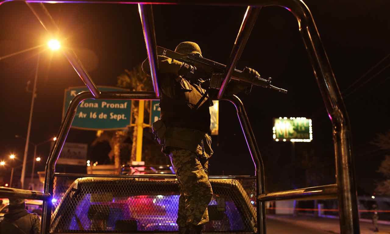 polizia messicana in azione