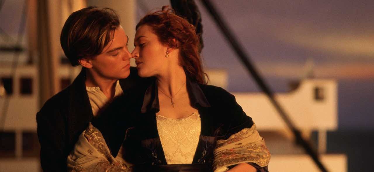 titanic film scena bacio