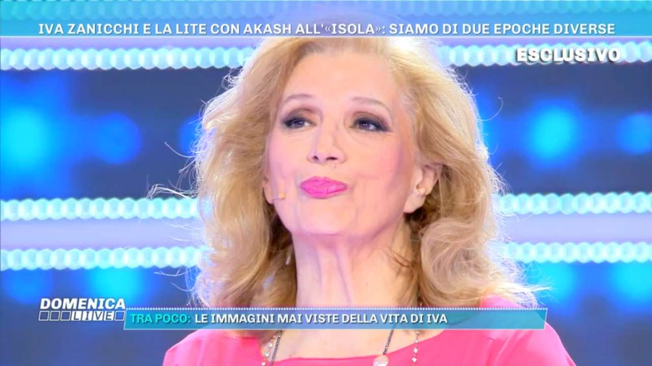 Iva Zanicchi a Domenica Live