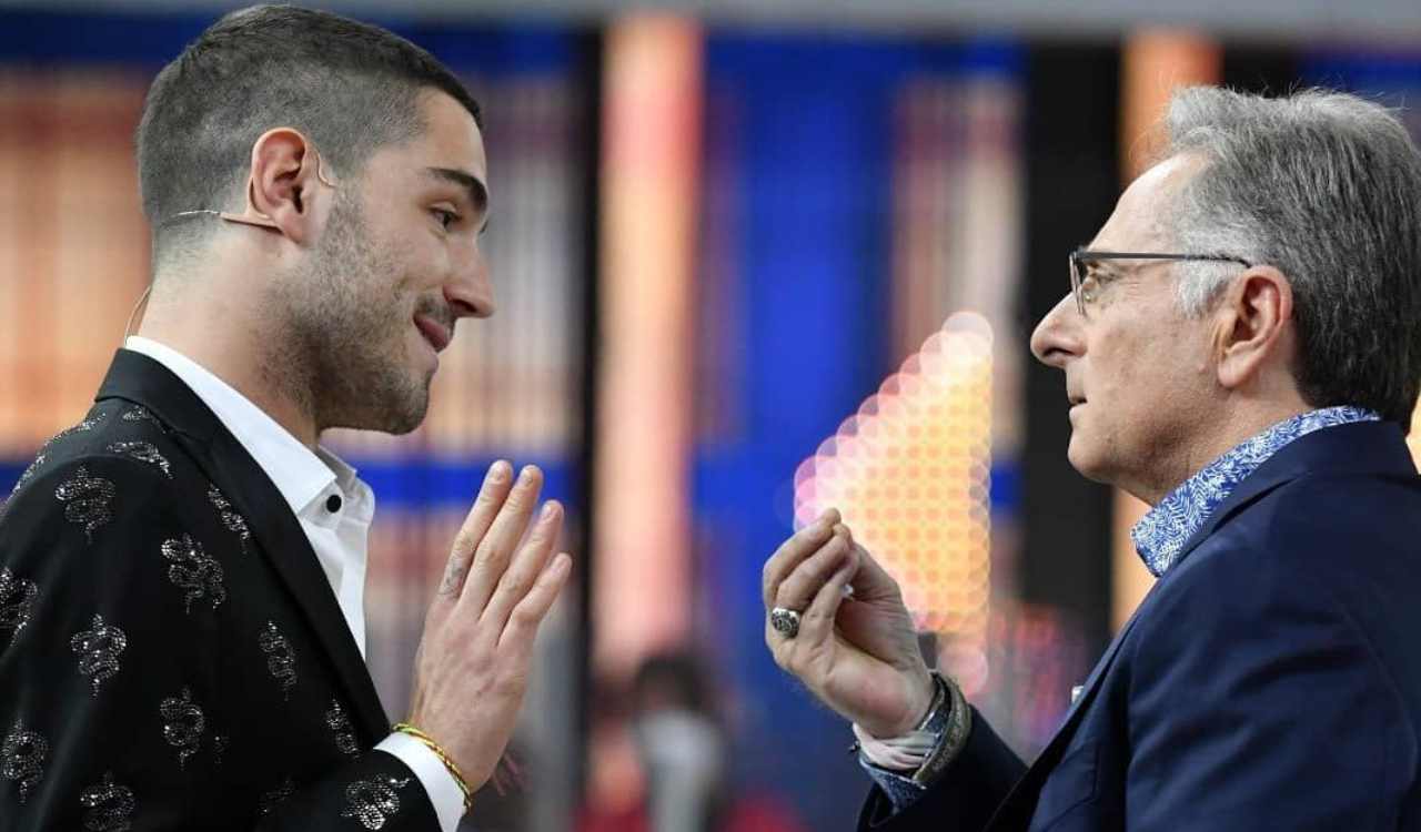 Paolo Bonolis e Tommaso Zorzi in studio