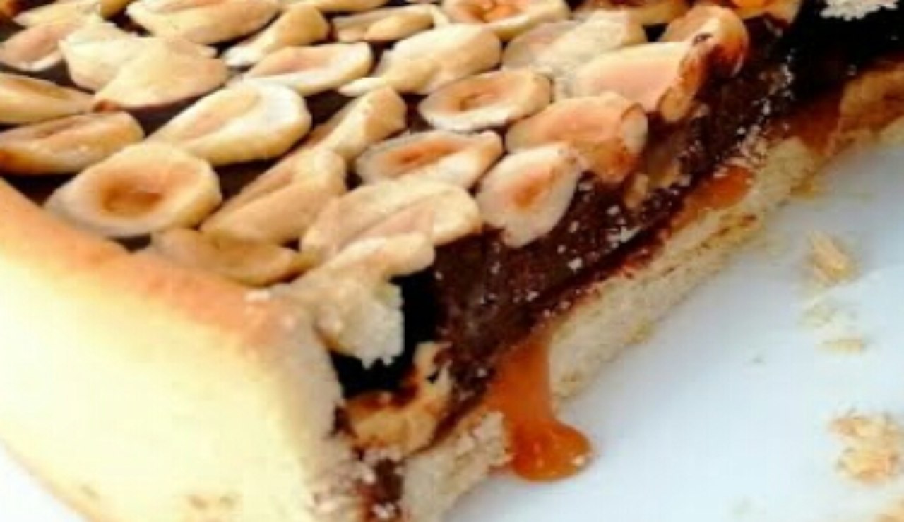 crostata al cioccolato caramello