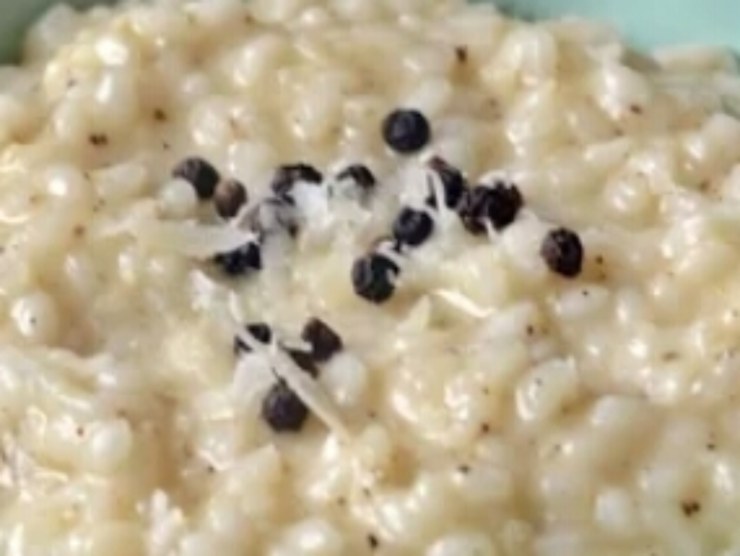 risotto cacio pepe lime