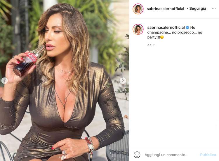 Sabrina Salerno nel nuovo post 