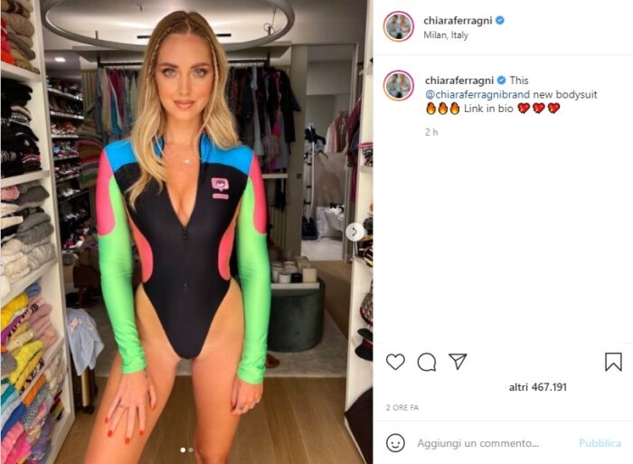 chiara ferragni post Instagram