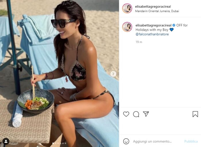 elisabetta gregoraci post instagram