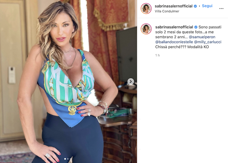 Il post di Sabrina Salerno