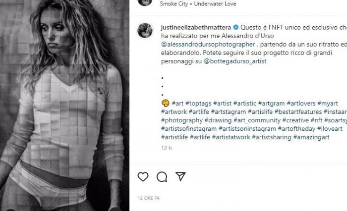 Justine Mattera Favolosa In Bianco E Nero Il Piccante Dettaglio Non Sfugge 